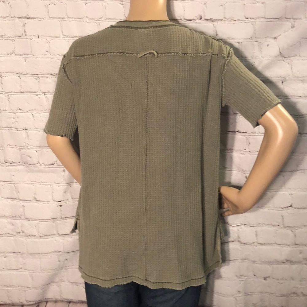 Free People Park Staff Shirt Military Styling Has Been Altered XS - Picture 6 of 9